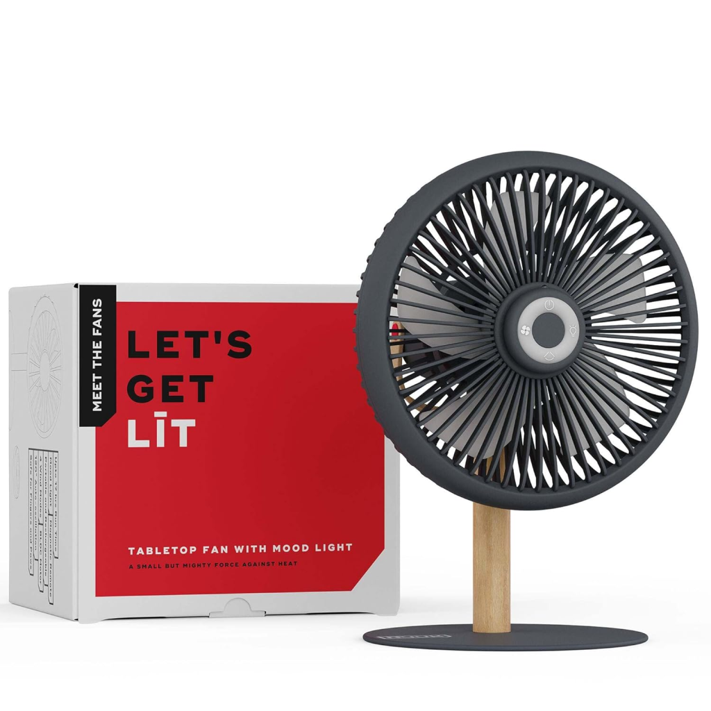 Stylish wireless desk fan with remote 