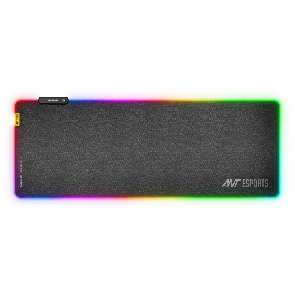 Large RGB gaming mouse pad with USB hub