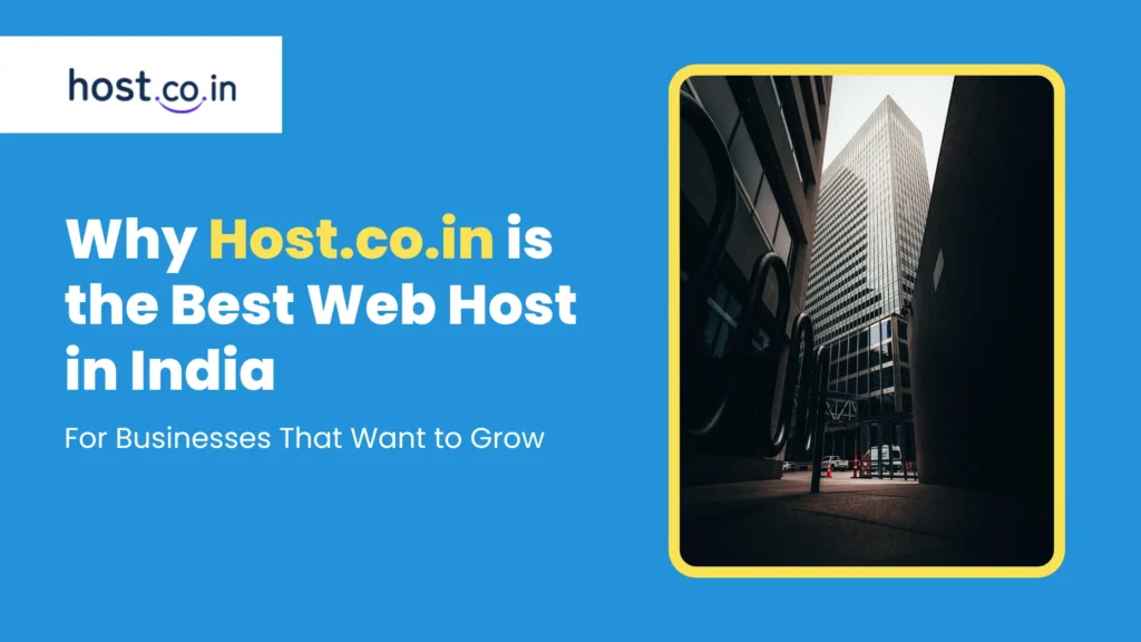 Best Web Host in India for Businesses